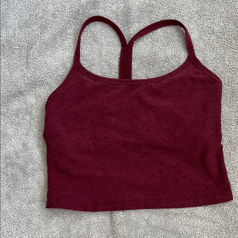 Beyond Yoga Burgundy Crop Top
